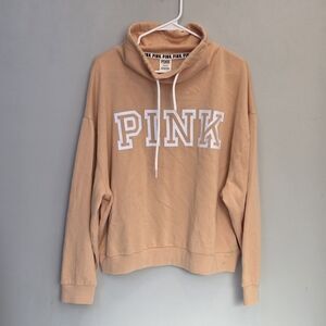 PINK Victoria's Secret Women's Tan Hoodie